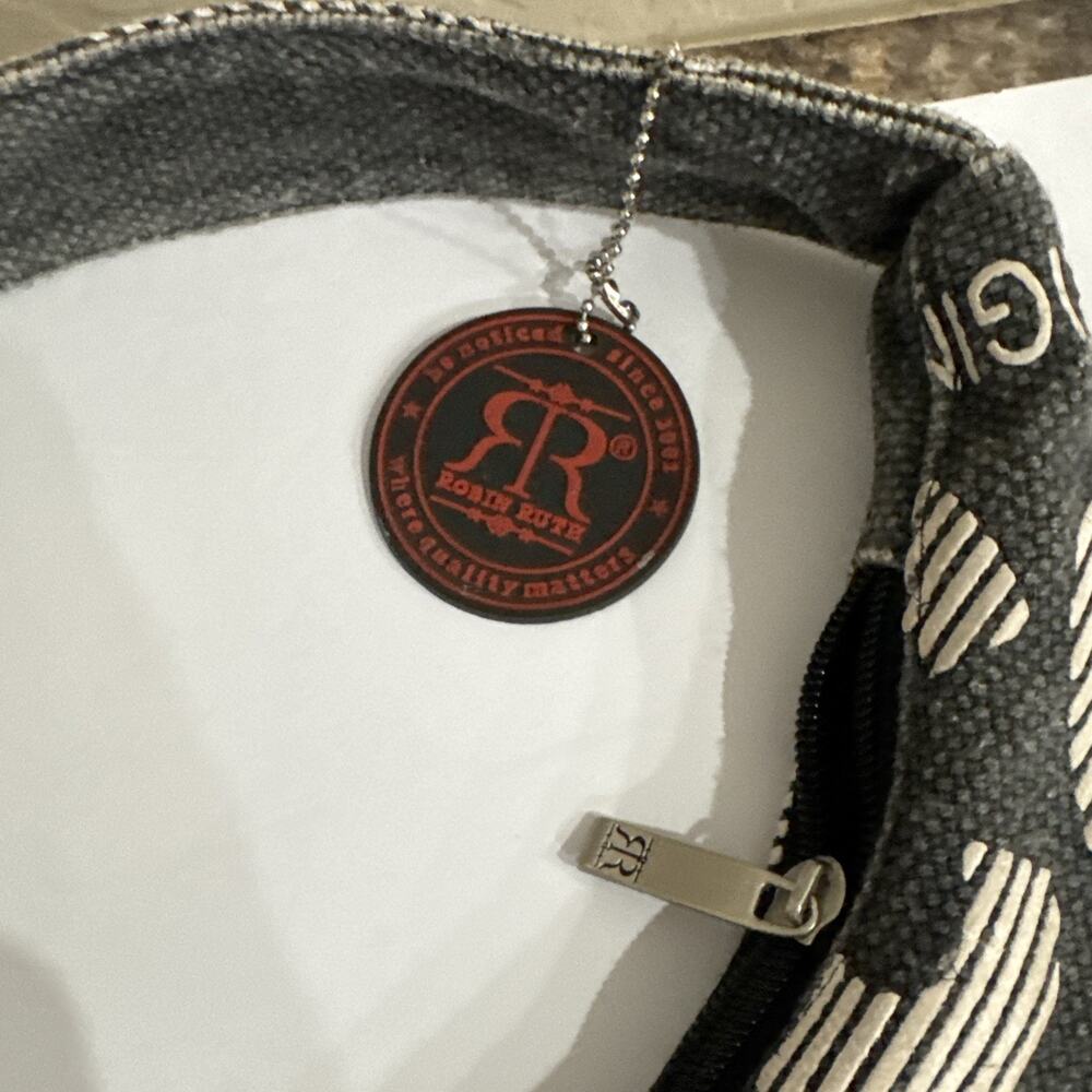 Rare Robin Ruth Bag Original Columbia Black Bag With Colorful Columbia - Picture 8 of 16